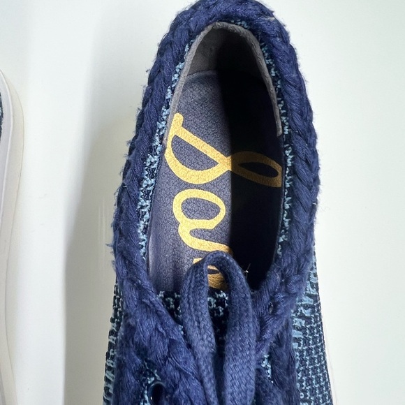 Sam Edelman Elena Baltic Navy Blue Sneakers Size 7.5 - Picture 2 of 12